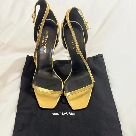 YSL Opyum Oro Sandal Heels - Picture 3 of 9